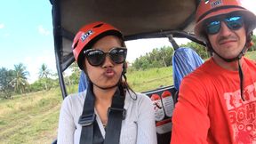 Amateur Thai GF oral sex after buggy fun