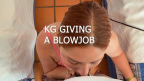 KG GIVING A BLOWJOB