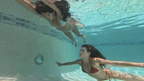 Pool Playtime with Aria, Nathalia and Misty