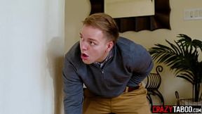 Sultry redhead Lauren Phillips receives intense anal&#x1F44C; pleasure from her lucky next-door neighbour