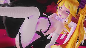 Huge Fly Cock Penetrating Blonde Animated Pussy