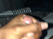 Stroking my big dick in my dorm