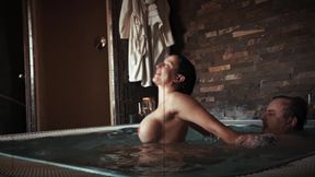 Beautiful Horny MILF Fucked by Stranger in Jacuzzi Vintage Aamateur