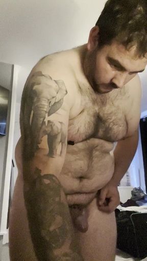 Cock and Balls Turn Purple in Bondage with Extreme Nipple Clamps and Butt Plug with a Bit of Crossdressing