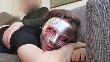 Amateurboy gets his first caning - bloopercam