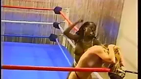 Topless Interracial Pro Wrestling Ends With Hot Body Slams & Passionate Sex