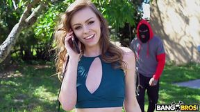 Stranger guy fucks Alex on the backyard