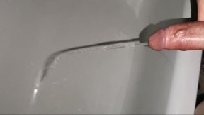 A Very Powerful Stream From a Large Penis