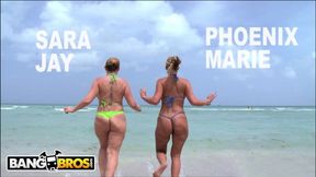 Sexy - PAWG Pornstars Sara Jay and Phoenix Marie Get Their Big Asses Hammered