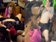 Heather Kane Milks College Cock at 3 Different Angles !
