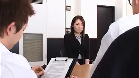 Caring Asian Secretary Seduces Co-Workers Into Delectable Office Fuckathon