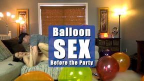 Balloon Sex Before the Party - REMASTERED - Balloon Popping Fetish - Kylie Jacobs - MP4 1080p HD