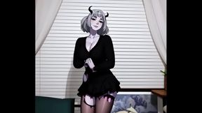 Sexy AI Succubus Dances & Strips Teasingly for Your Pleasure Solo