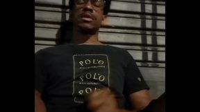 Wanking in public street