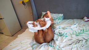 Monika Fox Playing with a Rubber Friend