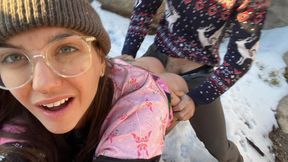 Fucking My Boytoy Outside in the Snowy Mountains