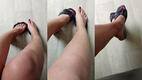 et une petite video en plus de mes pieds vernis avec ces mules :)