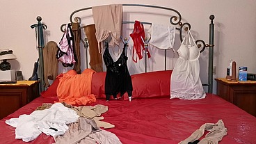 Sissy Slut Working Out Not to Cum for as Long as Possible before forthcoming Evening