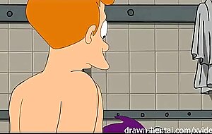 Futurama hentai - shower threesome