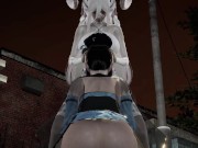 Futa demon hits on mage girl
