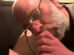 dutch grandpa gives blowjob to chubby dude