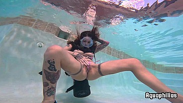 Aquaphilias- Ginary She loves Double Hose SCUBA Orgasms