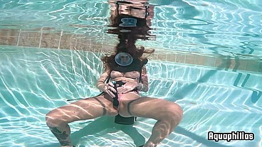 Aquaphilias- Ginary She loves Double Hose SCUBA Orgasms