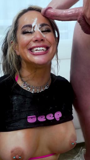 Misty Meaner Sloppy Blowjob Featuring Jonni Darkko