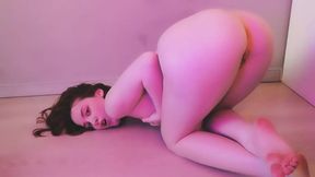 Little pussy loves her toys