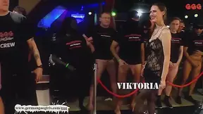 Perfect bukkake cum slut Viktoria