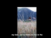 Security guard in free field  talks to his girlfriend until they both masturbate - horny a