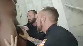 Gay Male Cops Having Sex Fucking The White Officer With Some Chocolate