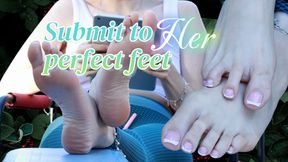 Submit to her perfect feet