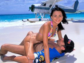 Jeanette enjoys anal sex on an island