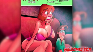 Watching a horror movie - The Naughty Home