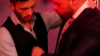 Hardcore sex with executive guys taking a break from work