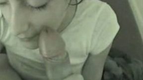 Whorish 19 years old daughter of my neighbor sucks my long cock
