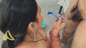 Desi indian girl intimate with her partner