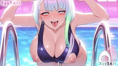 Cyberpunk Edgerunners Lucy Yang Big Tits Blowjob Hentai Animation HD