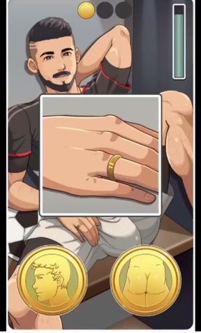 Coin toss to undress me entirely.