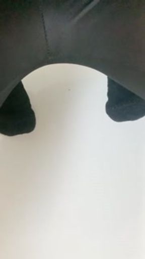 Pissing my sexy leather leggings for fun and masturbate