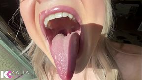 First Date Gone Wrong: Blonde Babe Shrinks, Squishes, &amp_ Vores Scared Tiny Fighter!
