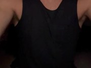 Superhero self fuck masked bottom playing with hole