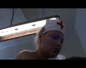 Cum Shot on Face for the Horny Nurse