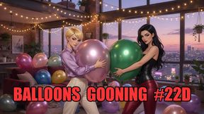 Balloons Gooning #22D: Taut Latex Surrender (Animated, Music, Text)