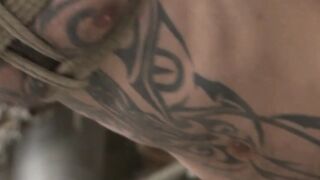 BDSM Threesome - Flogging & Edging With Two Guys And A Big Dick
