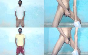 Rajesh Playboy 993 Two Pissing in the Jar Golden Shower Striptease Spanking Butt Naked