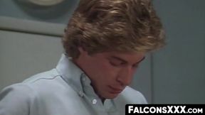 FalconsXXX.com - Leigh offers his cock to Joe and Melchor for a hungry sucking