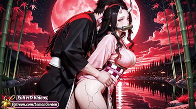 Nezuko gets fucked demonically in all positions. Demon slayer Hentai. Anime