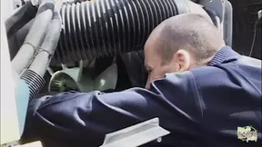 Skinny girl gets very hard fucking in the back of the bus